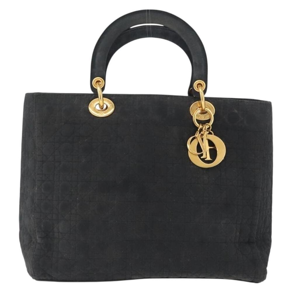 Dior Cannage Nylon Handbag Black